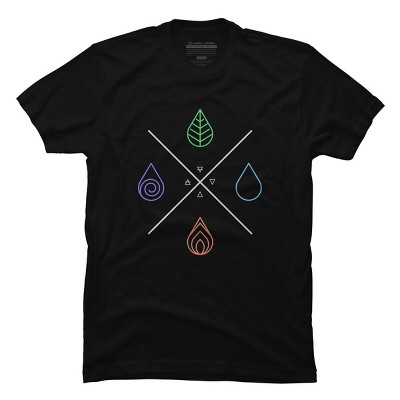 Men's Design By Humans Alchemy - The 4 Classical Elements By IkigaiDreamscape T-Shirt