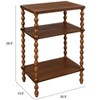 Bobbin Leg Rectangle Wood Accent Table - 2 of 4