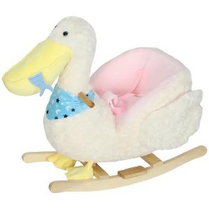 Cesicia White Pelican Rocking Horse Kids Ride On Toy - 1 of 4