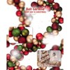 Every Day is Christmas Plastic Garland, Shatterproof 6-Foot Ball Ornament Garland for Christmas Tree, Mantle, Doorframe - 2 of 4
