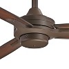 52" Minka Aire Modern 3 Blade Indoor Ceiling Fan Oil Rubbed Bronze Brown for Living Room Kitchen Bedroom Family Dining House Home - 3 of 4