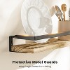 Attop Bathroom Shelves with Towel Bar, Floating Shelves, Wall Shelves for Bathroom/Living Room/Kitchen/Bedroom - 2 of 4