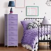 Sorbus Narrow 6 Drawers Nightstand with Steel Frame, Wood Top, Easy Pull Fabric Bins for Home, Bedroom, Office & Dorm - 2 of 4