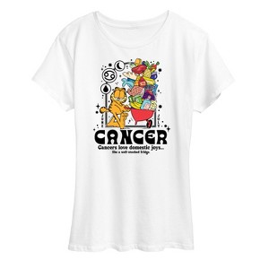 Women's - Garfield - Cancer Domestic Joys Well-Stocked Fridge Short Sleeve Graphic T-Shirt - 1 of 4
