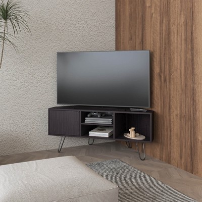 Chic Crate-Fredonia 65 Inch TV Stand – Wenge Wood Entertainment Center with Door & Open Storage, Modern Console for Flat-Screen TVs