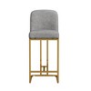 NicBex Modern Bar Stools Set of 2,Counter Height Bar Stools with Soft Padding,Bar Chairs with Metal Legs,Barstools for Kitchen Counter,Dining - 2 of 4