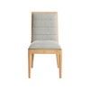 Meridian Furniture,Bristol Linen Textured Fabric Dining Chair, Set of 2 - 3 of 4