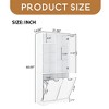 Bathroom Storage Cabinet with Doors and Drawers, Tilt-Out Laundry Hamper, Multiple Storage Space, Open Shelve, Adjustable Shelf - Leovsnove - 3 of 4