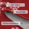 Christmas Snowflake Area Rug  Washable Soft Low Pile Non Slip Christmas Door Mat - 4 of 4