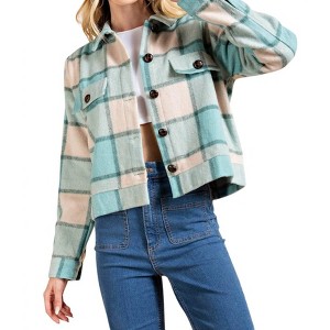 Women's Plaid Jacket - KORI - 1 of 3