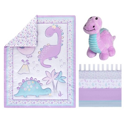 Girl dinosaur crib store sheets