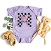 The Juniper Shop Checkered Groovy Bunny Baby Bodysuit - 2 of 2