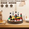LunaLulinlk Wood Lazy Susan Organizer Round Turntable Rotatable, Practical Kitchen Turntable Organizer for Centerpiece Table Spices Pantry - 2 of 4