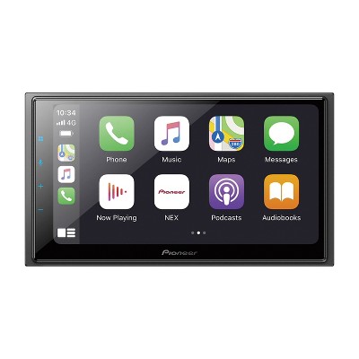 Pioneer® 6.8-In. Car In-Dash Unit, Double-DIN Digital Media Receiver with Touch Screen, Apple CarPlay®/Android Auto™, and Alexa® Built-in in Black