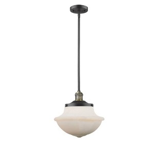 Oxford - 1 Light Stem Hung Mini Pendant In Traditional Style-11.5 Inches Tall and 11.75 Inches Wide - 1 of 1