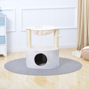 Two by Two Houston - Off-White Scratching Post Cat Furniture - 23.6 in. Tall - 1 of 4