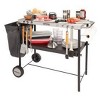 Cuisinart Outdoor BBQ Prep Cart: Stainless Steel Grill Station with Storage, Wheels, 2 Shelves - image 2 of 4