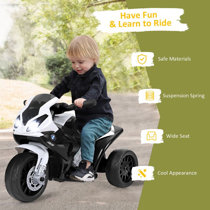 Costway Kids Ride On Motorcycle  6V Battery Powered Electric Toy 3 Wheels, 4 of 9