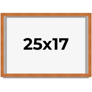 PosterPalooza | Modernist Brown Picture Frame - UV Acrylic, Backing Board, Hanging Hardware Included - 1 of 4