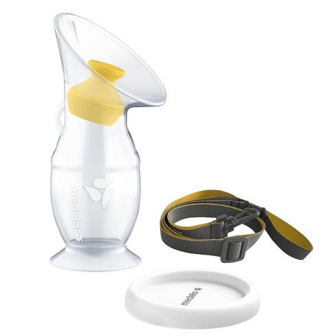 Medela Silicone Breast Milk Collector, Milk Saver with Spill-Resistant  Stopper, Suction Base and Lanyard, 3.4 oz/100 mL - Name Brand Overstock