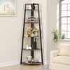 MAYEERTY 5-Tier Corner Shelf, 70" Tall Corner Ladder Shelf Small Bookshelf - 2 of 4