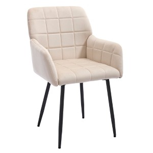 Ridstar 2 Piece Dining Chairs with Armrests For Dining Room & Living Room-Beige - 1 of 4