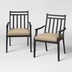 Fairmont 6pk Metal Patio Dining Chair, Fairmont Steel 6 Piece Dining Chairs Thresholds