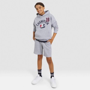 Champion Boys' Oversized Fleece Graphic Hoodie - 1 of 4