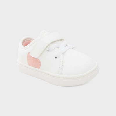 Just One Baby Emily First Walk Sneakers - White Target