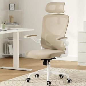 NicBex Ergonomic Mesh Office Chair,Home Office Desk Chair with Flip-Up Arms,Adjustable Lumbar Support,Desk Chair with Headrest for Study Room - 1 of 4
