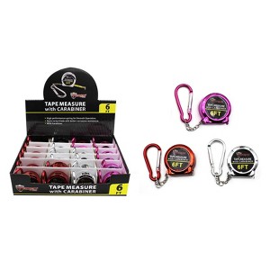 Diamond Visions Max Force 6 ft. L Carabiner Tape Measure 1 pk (Case of 24) - 1 of 1