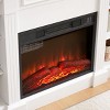 NicBex Elegant TV Stand with Large Storage Cabinet Modern Media Console with Fireplace for Living Room, Bedroom, White - 4 of 4