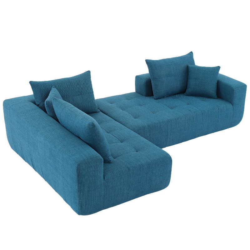 110*69" Modular Sectional Sofa Set, L-Shape Upholstered Sleeper Sofa for Living Room, Bedroom - Maison Boucle, 3 of 11