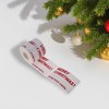 Unique Bargains Christmas Stickers for Ceramic Glass Metal Paper Plastic Peel and Stick English Lettering Coated Paper Red White 1Pcs - 2 of 4