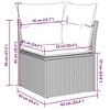 vidaXL Garden Sofa Set  PE Rattan Standard Adjustable Feet - 4 of 4
