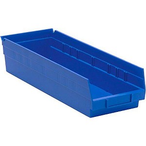 Quantum Storage Systems Economy Shelf Bin, 17-7/8"W X 6-5/8"D X 4"H - 1 of 2