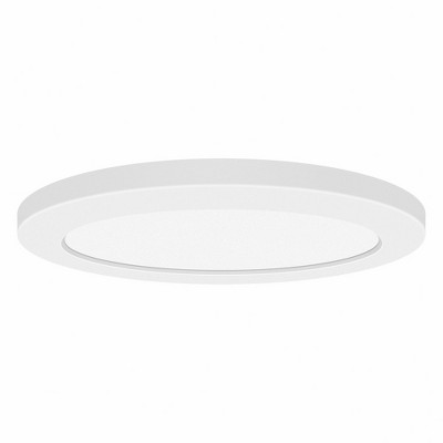 Slim White Acrylic LED Flush Mount Light