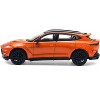 Aston Martin DBX 707 Cosmos Orange Metallic with Black Top 1/64 Diecast Model Car by Pop Race - 2 of 4