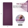 MaseiKar Yoga Mat, Exercise Yoga Mat with Non-Slip Design, Professional TPE Exericise Mat, 72" x 24" Multi-Purpose Workout Mat for Women - 2 of 4