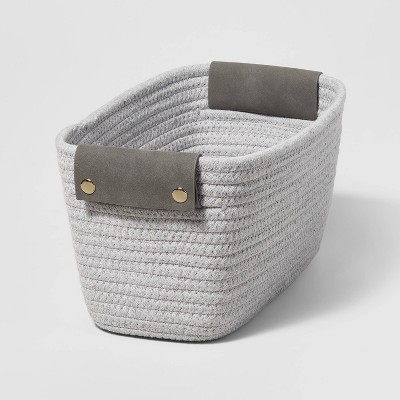 Typutomi Cotton Coiled Rope Basket with Handles Woven Basket for Storage  Nursery Storage Basket Decorative Storage Basket Towel Baskets Laundry  Basket