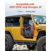VEVOR Jeep Tube Doors, 2-Door, Hunting Style Jeep Tubular Door with Heavy-Duty Hinges&OE Latch, Jeep Doors with Rubber Pads&Toughened Steel Tube,Black - 3 of 4