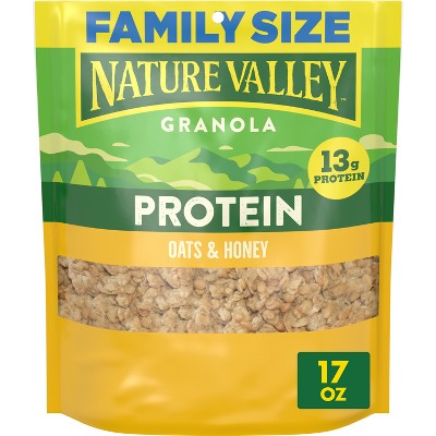 Nature Valley Protein Granola Oats & Honey Family Size Cereal - 17oz