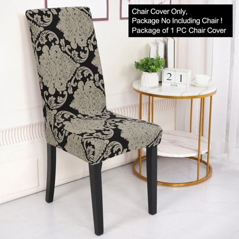 PiccoCasa 1Pc Floral Print Spanex Chair Cover for Dining Room Seat  Slipcover, Style 1