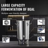 VEVOR 304 Stainless Steel Kettle, 8 GALLON Beer Brew Fermentor, Kettle Stock Pot Includes Lid, Handle, Valve, Spigot, Thermometer, Silver - 4 of 4