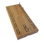 WE Games 7 Inch Travel Cribbage Board - Made of Solid Hardwood , 2 Players