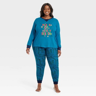 Women's Joy Print Matching Family Pajama Set - Wondershop™ Blue