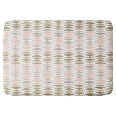 Georgiana Paraschiv Triangles Cushion Bath Mat (36"x24") - Deny Designs
