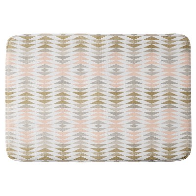 Georgiana Paraschiv Triangles Cushion Bath Mat (36"x24") - Deny Designs