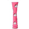 Memoi Women's "Retro Santa" Christmas Holiday Novelty Crew Sock Hot Pink 9-11 - 2 of 4