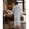 ADR Men's Robe, Plush Fleece Hooded Bathrobe Man, Long Warm Cozy Bath Robe Man - 3 of 4